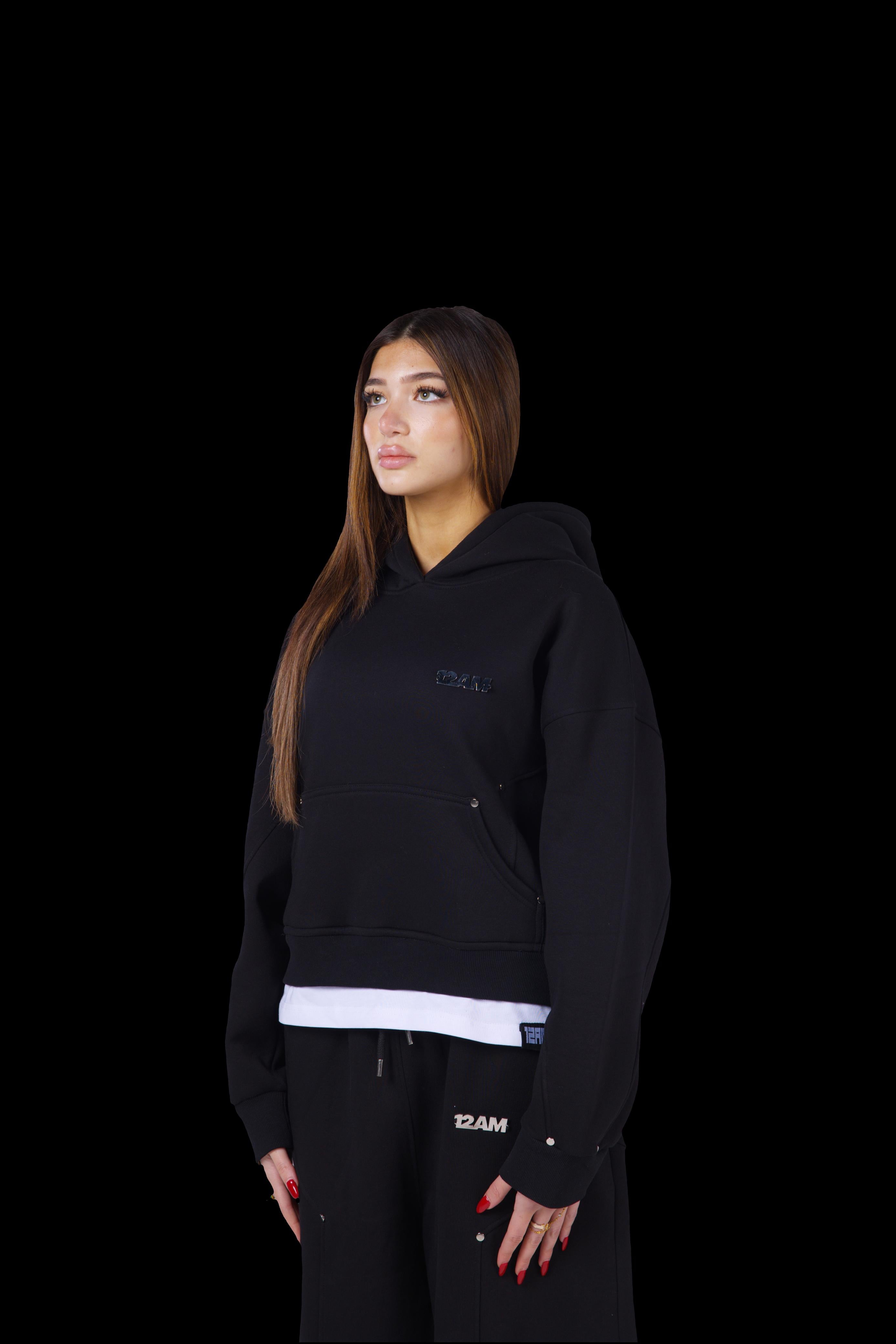BLACK CHROME HOODIE